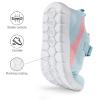image:imageDREAM PAIRS Boys Girls Shoes Kids Tennis EZOns MagicZips Athletic Running Walking Barefoot Zero Drop SneakersLight BluePink