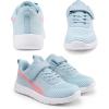 image:imageDREAM PAIRS Boys Girls Shoes Kids Tennis EZOns MagicZips Athletic Running Walking Barefoot Zero Drop SneakersLight BluePink