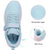image:imageDREAM PAIRS Boys Girls Shoes Kids Tennis EZOns MagicZips Athletic Running Walking Barefoot Zero Drop SneakersLight BluePink