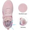 image:imageDREAM PAIRS Boys Girls Shoes Kids Tennis EZOns MagicZips Athletic Running Walking Barefoot Zero Drop SneakersPinkGreyBlue