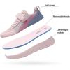 image:imageDREAM PAIRS Boys Girls Shoes Kids Tennis EZOns MagicZips Athletic Running Walking Barefoot Zero Drop SneakersPinkGreyBlue