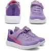 image:imageDREAM PAIRS Boys Girls Shoes Kids Tennis EZOns MagicZips Athletic Running Walking Barefoot Zero Drop SneakersPurpleFuchsia