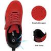 image:imageDREAM PAIRS Boys Girls Shoes Kids Tennis EZOns MagicZips Athletic Running Walking Barefoot Zero Drop SneakersRedBlack