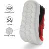 image:imageDREAM PAIRS Boys Girls Shoes Kids Tennis EZOns MagicZips Athletic Running Walking Barefoot Zero Drop SneakersRedBlack