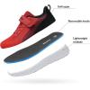 image:imageDREAM PAIRS Boys Girls Shoes Kids Tennis EZOns MagicZips Athletic Running Walking Barefoot Zero Drop SneakersRedBlack