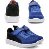 image:imageDREAM PAIRS Boys Girls Shoes Kids Tennis EZOns MagicZips Athletic Running Walking Barefoot Zero Drop SneakersRoyalBlueNavyBlack