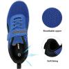 image:imageDREAM PAIRS Boys Girls Shoes Kids Tennis EZOns MagicZips Athletic Running Walking Barefoot Zero Drop SneakersRoyalBlueNavyBlack