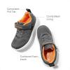 image:imageDREAM PAIRS Boys Girls Shoes Kids Tennis Footwear EZOns GoGetters Running Athletic School Sneakers for LittleBig KidGreyOrange