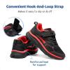 image:imageDREAM PAIRS Boys Girls Sneakers Kids Tennis Running Shoes EZONs EZPlays Athletic Sport Gym Lightweight Breathable ShoesBlackRed
