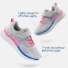 image:imageDREAM PAIRS Boys Girls Sneakers Kids Tennis Running Shoes EZONs EZPlays Athletic Sport Gym Lightweight Breathable ShoesLight GreyPink