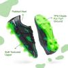image:imageDREAM PAIRS Boys Girls Soccer Cleats Kids Football Shoes for LittleBig KidBlackGreen