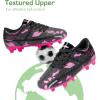 image:imageDREAM PAIRS Boys Girls Soccer Cleats Kids Football Shoes for LittleBig KidBlackHot Pink