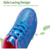 image:imageDREAM PAIRS Boys Girls Soccer Cleats Kids Football Shoes for LittleBig KidBlueHot Pink