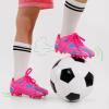 image:imageDREAM PAIRS Boys Girls Soccer Cleats Kids Football Shoes for LittleBig KidHot PinkBlue