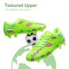 image:imageDREAM PAIRS Boys Girls Soccer Cleats Kids Football Shoes for LittleBig KidNeon Green