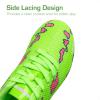 image:imageDREAM PAIRS Boys Girls Soccer Cleats Kids Football Shoes for LittleBig KidNeon Green