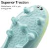 image:imageDREAM PAIRS Boys Girls Soccer Cleats Kids Youth Firm Ground Football Shoes for LittleBig KidLight BlueYellow