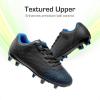 image:imageDREAM PAIRS Boys Girls Soccer Cleats Youth Firm Groud Athletic Outdoor Trainning Football Shoes for LittleBig KidBlackBlue