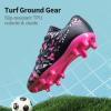 image:imageDREAM PAIRS Boys Girls Soccer Cleats Youth Firm Groud Athletic Outdoor Trainning Football Shoes for LittleBig KidBlackHot Pink