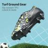 image:imageDREAM PAIRS Boys Girls Soccer Cleats Youth Firm Groud Athletic Outdoor Trainning Football Shoes for LittleBig KidBlackNeonGreen