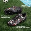 image:imageDREAM PAIRS Boys Girls Soccer Cleats Youth Firm Groud Athletic Outdoor Trainning Football Shoes for LittleBig KidBlackRed