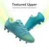 image:imageDREAM PAIRS Boys Girls Soccer Cleats Youth Firm Groud Athletic Outdoor Trainning Football Shoes for LittleBig KidBlueNeon Green