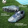 image:imageDREAM PAIRS Boys Girls Soccer Cleats Youth Firm Groud Athletic Outdoor Trainning Football Shoes for LittleBig KidDarkGreyRoyalBlue