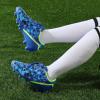 image:imageDREAM PAIRS Boys Girls Soccer Cleats Youth Firm Groud Athletic Outdoor Trainning Football Shoes for LittleBig KidNavyBlueBlackNeon Green