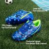 image:imageDREAM PAIRS Boys Girls Soccer Cleats Youth Firm Groud Athletic Outdoor Trainning Football Shoes for LittleBig KidNavyBlueBlackNeon Green