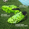image:imageDREAM PAIRS Boys Girls Soccer Cleats Youth Firm Groud Athletic Outdoor Trainning Football Shoes for LittleBig KidNeon GreenBlack