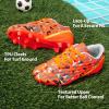 image:imageDREAM PAIRS Boys Girls Soccer Cleats Youth Firm Groud Athletic Outdoor Trainning Football Shoes for LittleBig KidOrangeDarkGreyYellow