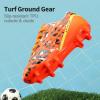 image:imageDREAM PAIRS Boys Girls Soccer Cleats Youth Firm Groud Athletic Outdoor Trainning Football Shoes for LittleBig KidOrangeDarkGreyYellow