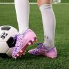 image:imageDREAM PAIRS Boys Girls Soccer Cleats Youth Firm Groud Athletic Outdoor Trainning Football Shoes for LittleBig KidPinkPurple