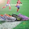 image:imageDREAM PAIRS Boys Girls Soccer Cleats Youth Firm Groud Athletic Outdoor Trainning Football Shoes for LittleBig KidPinkPurple