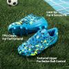 image:imageDREAM PAIRS Boys Girls Soccer Cleats Youth Firm Groud Athletic Outdoor Trainning Football Shoes for LittleBig KidRoyal BlueBlack