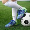 image:imageDREAM PAIRS Boys Girls Soccer Cleats Youth Firm Groud Athletic Outdoor Trainning Football Shoes for LittleBig KidRoyal BlueNeon Green