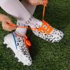 image:imageDREAM PAIRS Boys Girls Soccer Cleats Youth Firm Groud Athletic Outdoor Trainning Football Shoes for LittleBig KidWhiteRoyalBlueOrange