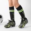 image:imageDREAM PAIRS Boys Girls Soccer Cleats Youth Firm Groud Athletic Outdoor Trainning Football Shoes with Soccer SocksBlackNeonGreen