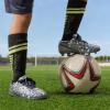 image:imageDREAM PAIRS Boys Girls Soccer Cleats Youth Firm Groud Athletic Outdoor Trainning Football Shoes with Soccer SocksDark GreyNavy