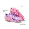 image:imageDREAM PAIRS Boys Girls Soccer Cleats Youth Firm Groud Athletic Outdoor Trainning Football Shoes with Soccer SocksPinkLight Purple