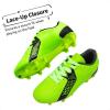 image:imageDREAM PAIRS Boys Girls Soccer Cleats Youth Firm Groud Classic Lightweight Football Shoes for LittleBig KidNeonGreenBlack