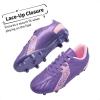 image:imageDREAM PAIRS Boys Girls Soccer Cleats Youth Firm Groud Classic Lightweight Football Shoes for LittleBig KidPurplePink