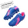 image:imageDREAM PAIRS Boys Girls Soccer Cleats Youth Firm Groud Classic Lightweight Football Shoes for LittleBig KidRoyalBlueFuchsia