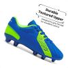 image:imageDREAM PAIRS Boys Girls Soccer Cleats Youth Firm Groud Classic Lightweight Football Shoes for LittleBig KidRoyalBlueNeonGreen