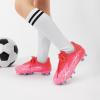 image:imageDREAM PAIRS Boys Girls Soccer Cleats Youth Firm Groud Football Shoes for LittleBig KidHot Pink