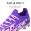 image:imageDREAM PAIRS Boys Girls Soccer Cleats Youth Firm Groud Football Shoes for LittleBig KidPinkPurple