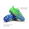 image:imageDREAM PAIRS Boys Girls Soccer Cleats Youth Firm Groud Football Shoes for LittleBig KidRoyal BlueNeon Green