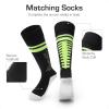 image:imageDREAM PAIRS Boys Girls Soccer Cleats Youth Firm Groud Sport Football Cleats with Soccer Socks for LittleBig KidToddlerNeon GreenBlack