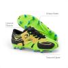 image:imageDREAM PAIRS Boys Girls Soccer Cleats Youth Firm Groud Sport Football Cleats with Soccer Socks for LittleBig KidToddlerNeon GreenBlack