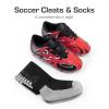 image:imageDREAM PAIRS Boys Girls Soccer Cleats Youth Firm Groud Sport Football Cleats with Soccer Socks for LittleBig KidToddlerRedBlack
